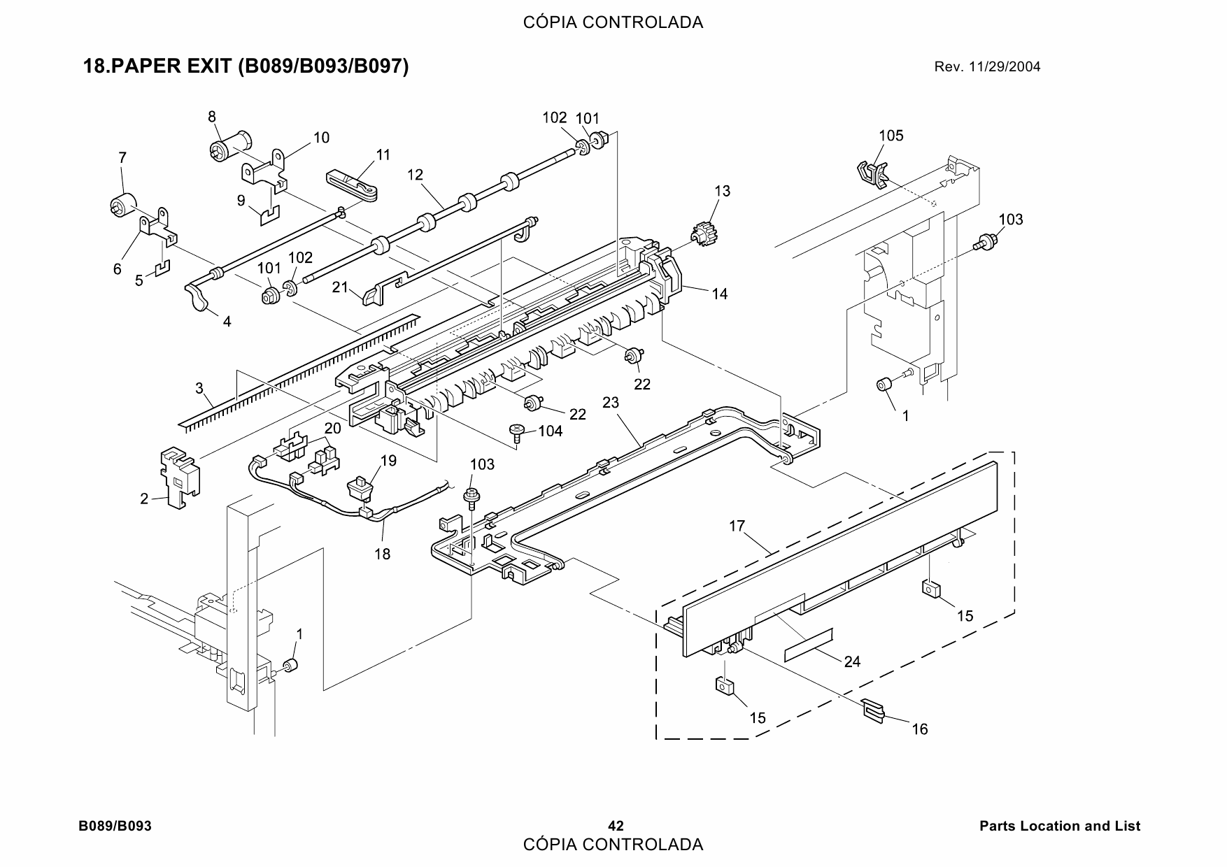 RICOH Aficio 2022 2027 B089 B093 Parts Catalog-5